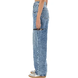 JEANS WITH CUT OUT DETAIL