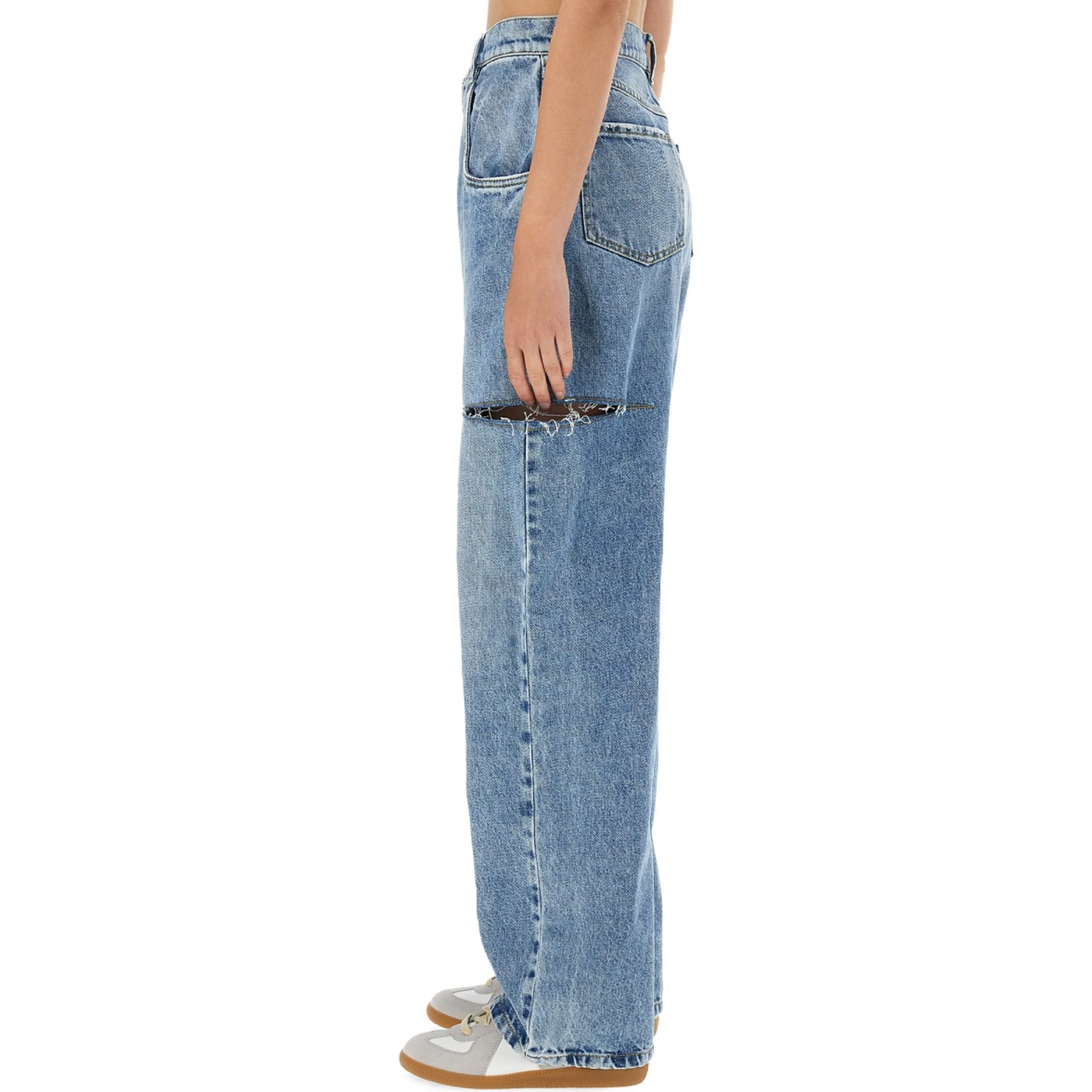 JEANS WITH CUT OUT DETAIL