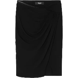 MIDI SKIRT WITH ASYMMETRICAL HEMLINE