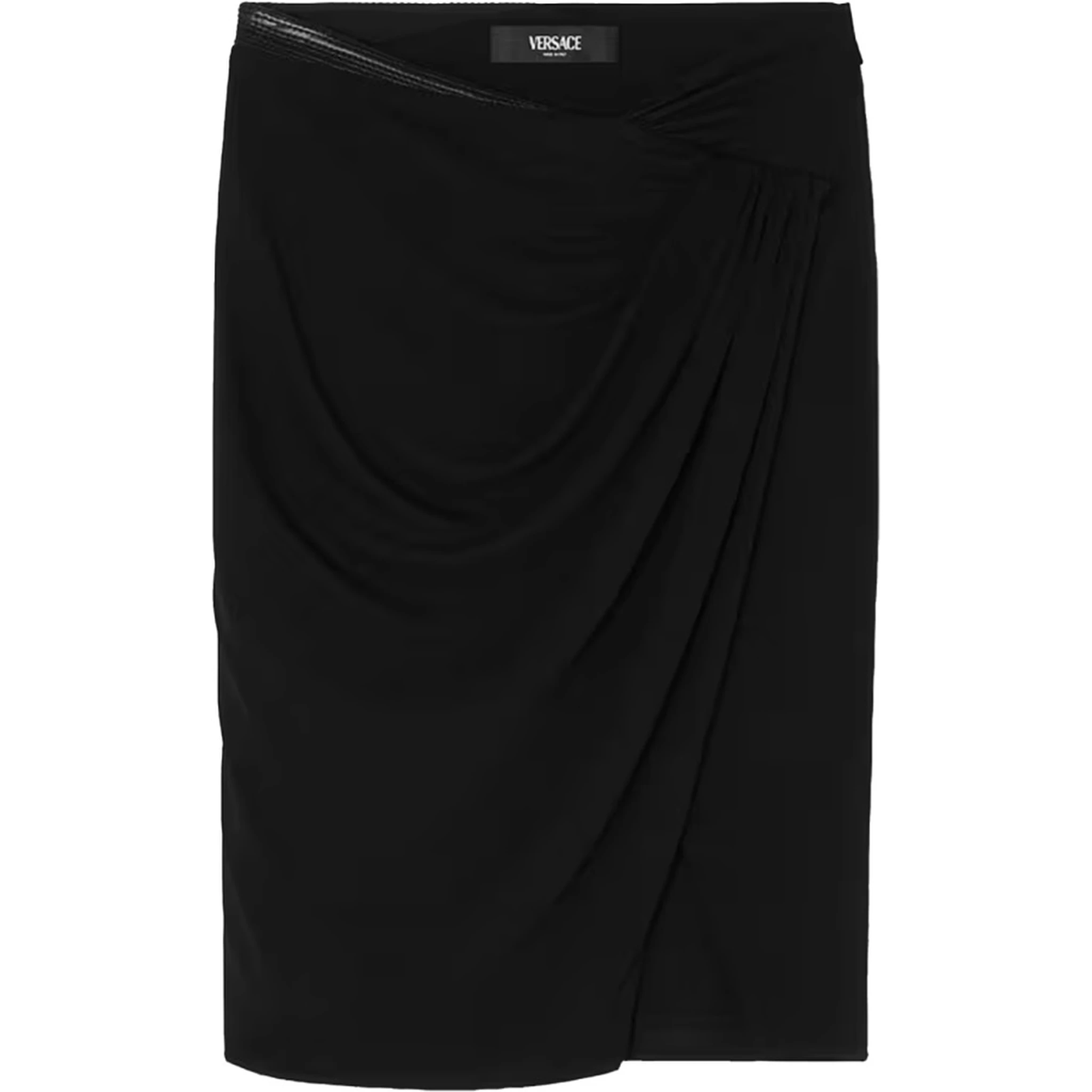 MIDI SKIRT WITH ASYMMETRICAL HEMLINE