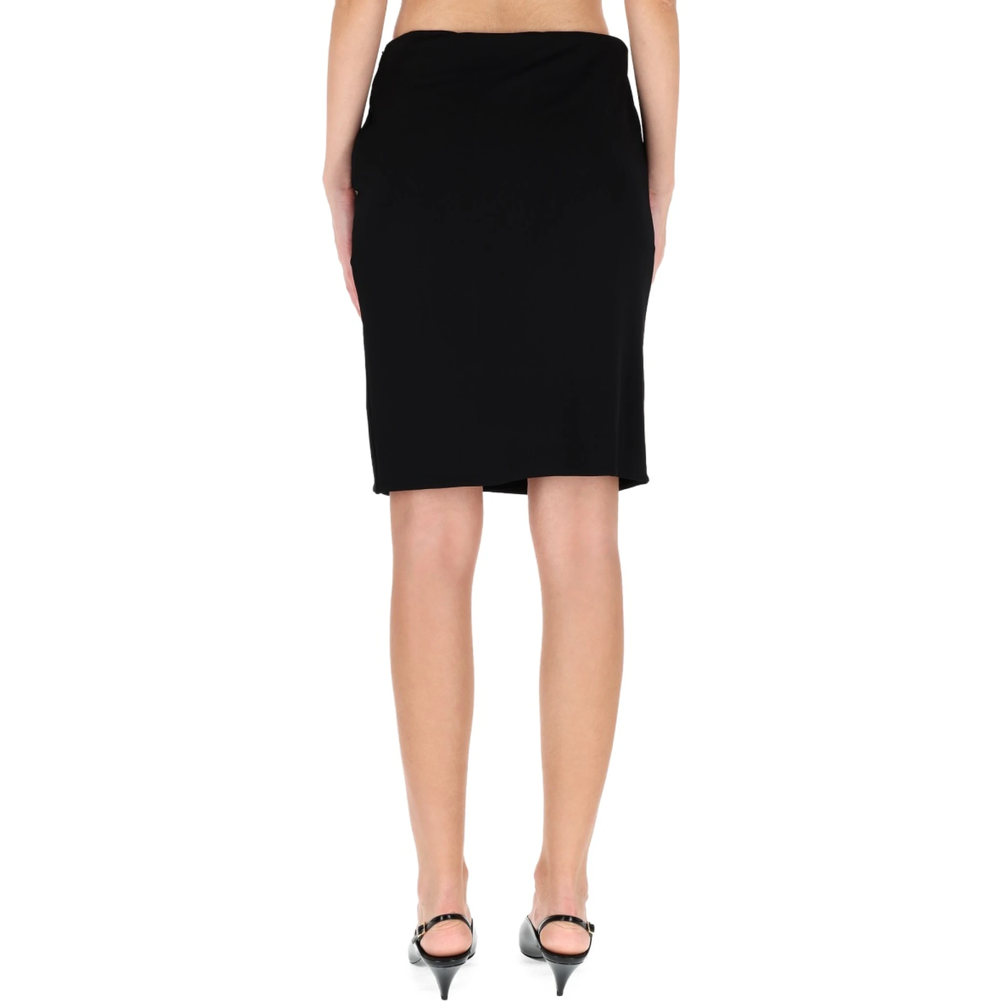 MIDI SKIRT WITH ASYMMETRICAL HEMLINE
