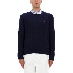 WOOL AND CASHMERE CABLE KNIT SWEATER