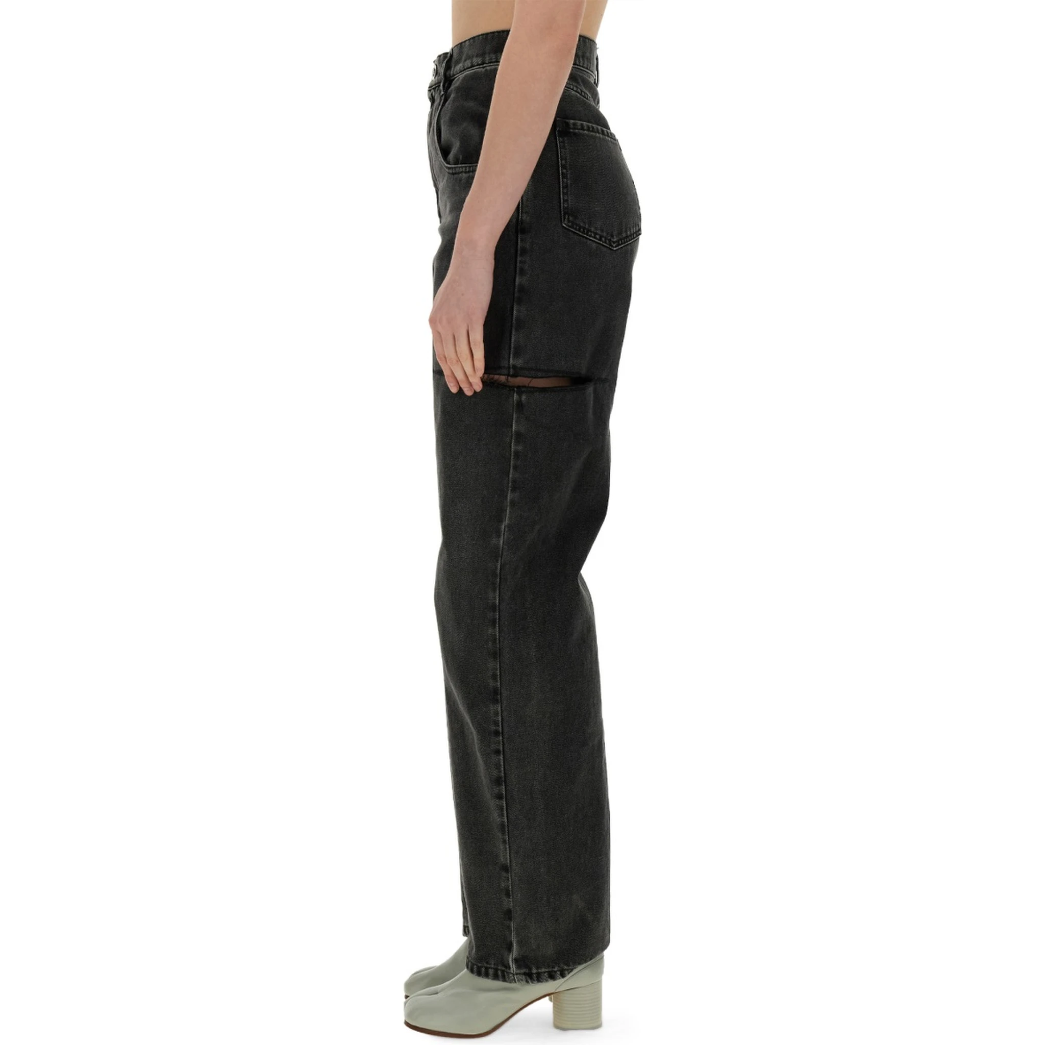 JEANS WITH CUT OUT DETAIL