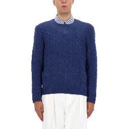 WOOL AND CASHMERE CABLE KNIT SWEATER