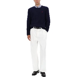 WOOL AND CASHMERE CABLE KNIT SWEATER