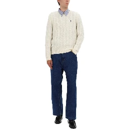 WOOL AND CASHMERE CABLE KNIT SWEATER