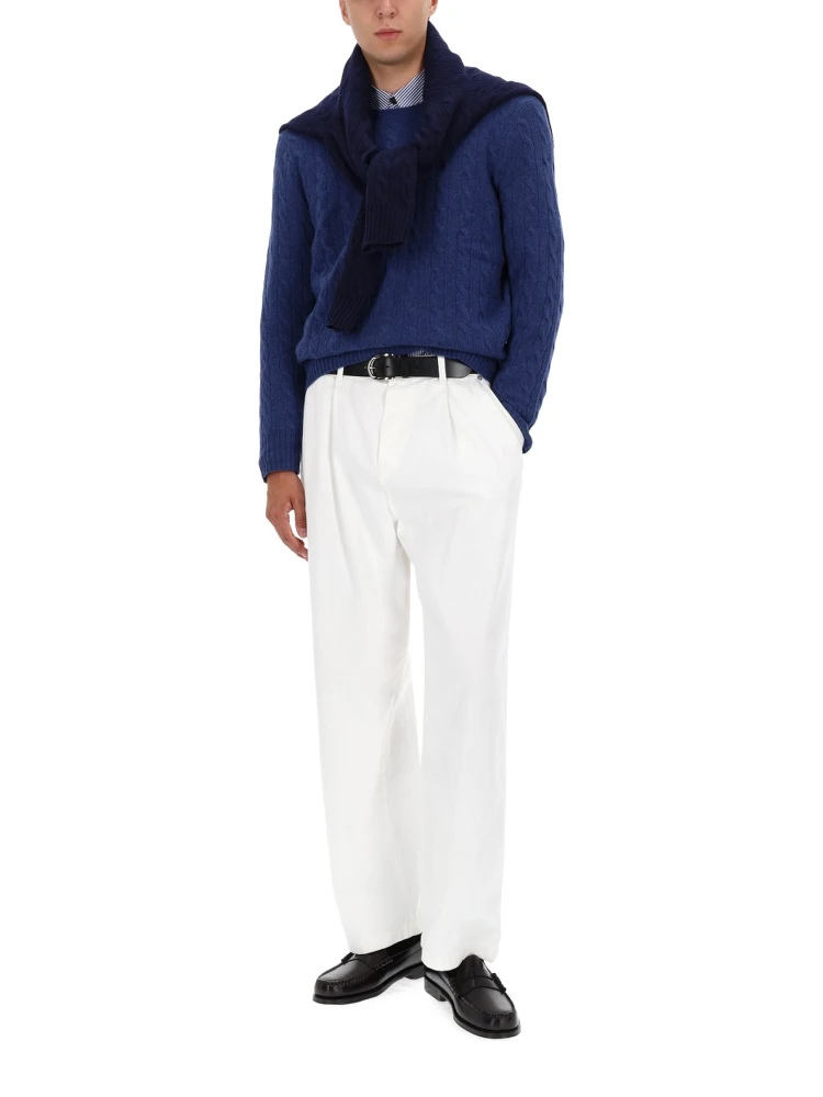 WOOL AND CASHMERE CABLE KNIT SWEATER alternative