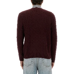 WOOL AND CASHMERE CABLE KNIT SWEATER