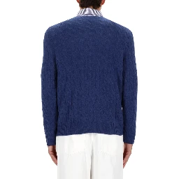 WOOL AND CASHMERE CABLE KNIT SWEATER