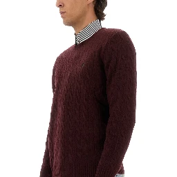 WOOL AND CASHMERE CABLE KNIT SWEATER