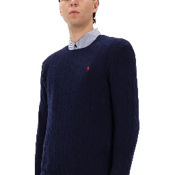 WOOL AND CASHMERE CABLE KNIT SWEATER