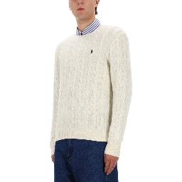WOOL AND CASHMERE CABLE KNIT SWEATER