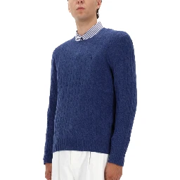 WOOL AND CASHMERE CABLE KNIT SWEATER