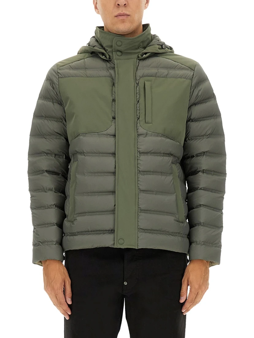 DOWN JACKET WITH DETACHABLE HOOD