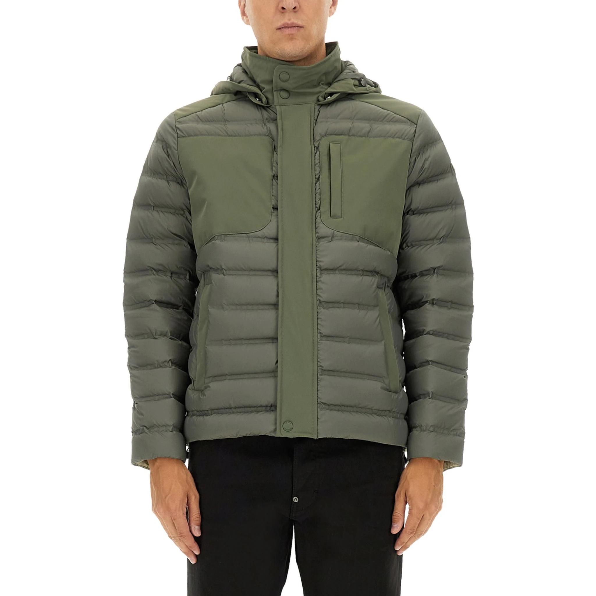 DOWN JACKET WITH DETACHABLE HOOD
