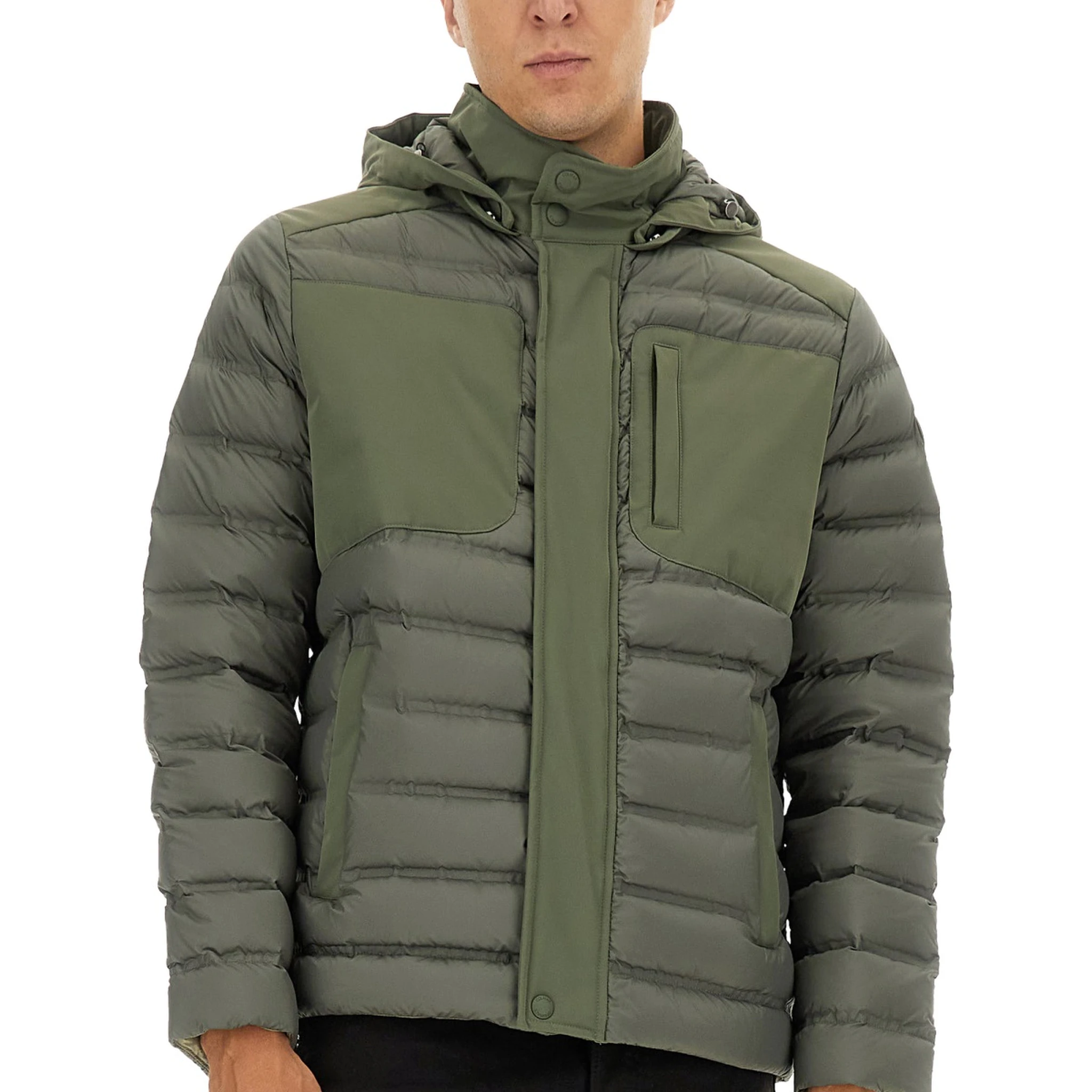 DOWN JACKET WITH DETACHABLE HOOD