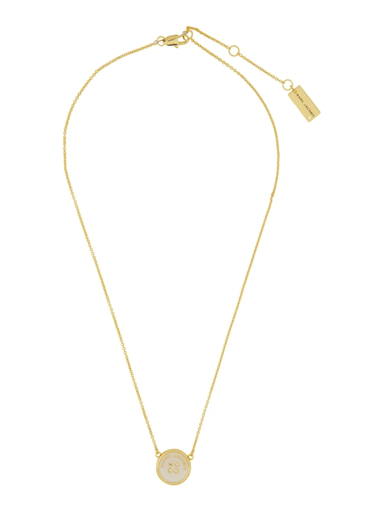 "BUTTON PENDANT" NECKLACE