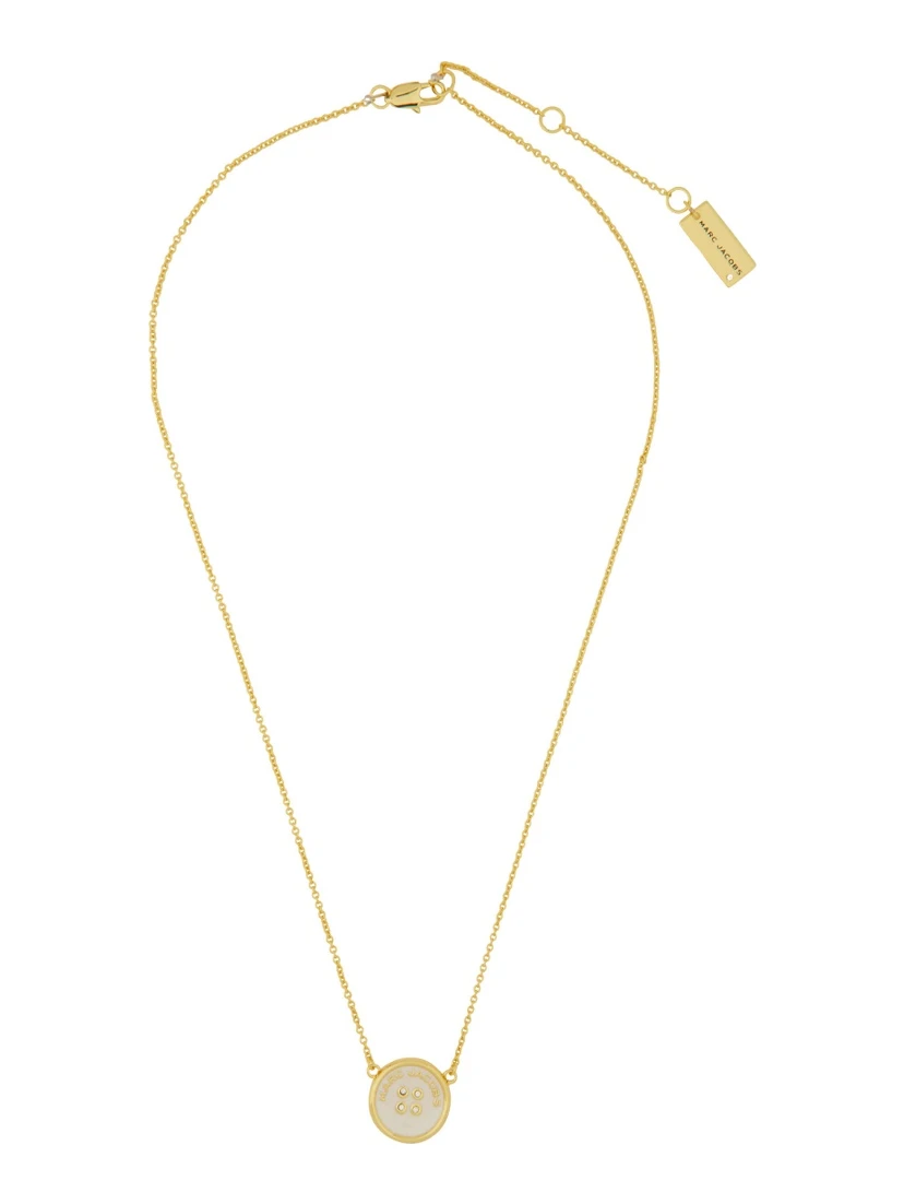 "BUTTON PENDANT" NECKLACE