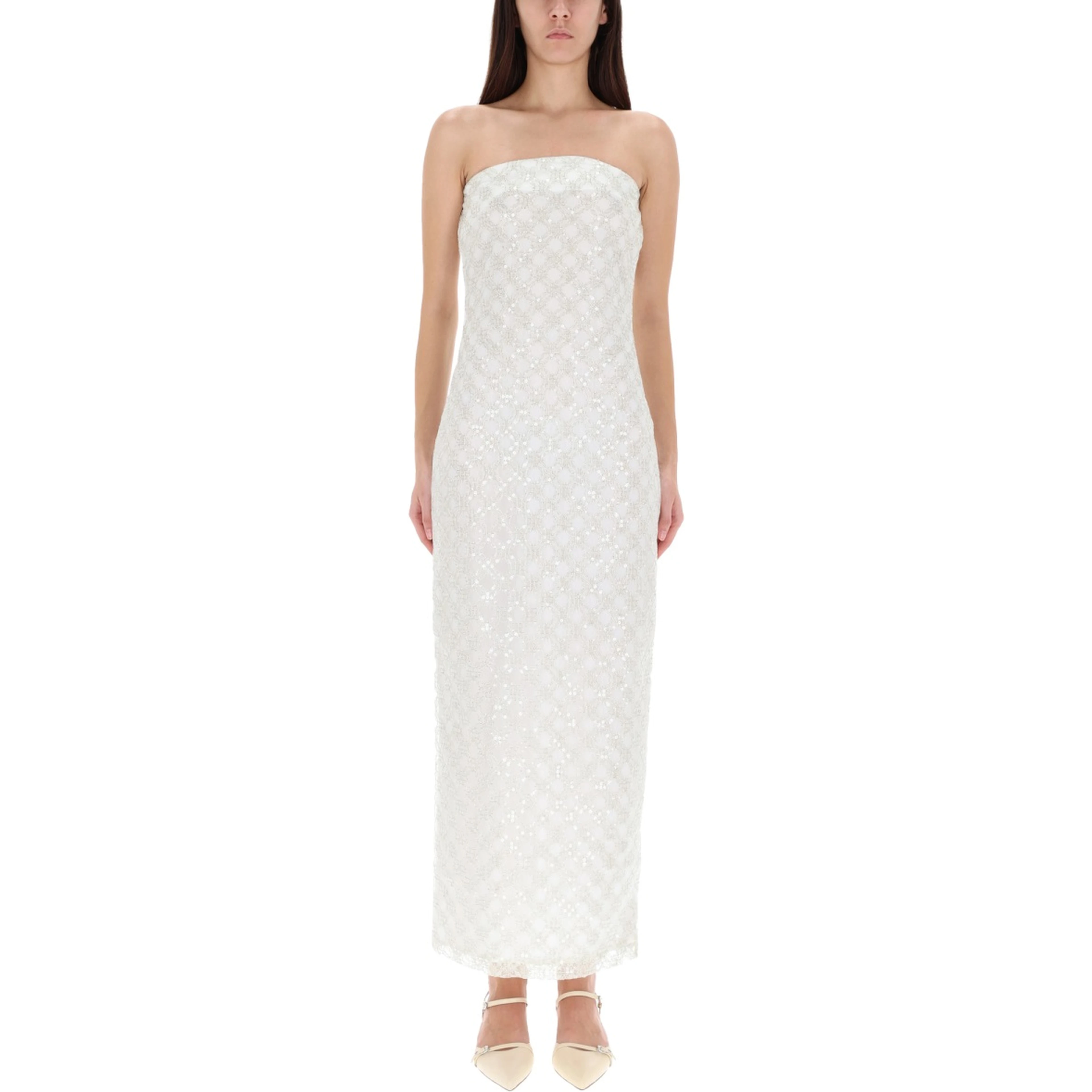 LONG DRESS WITH BEADS