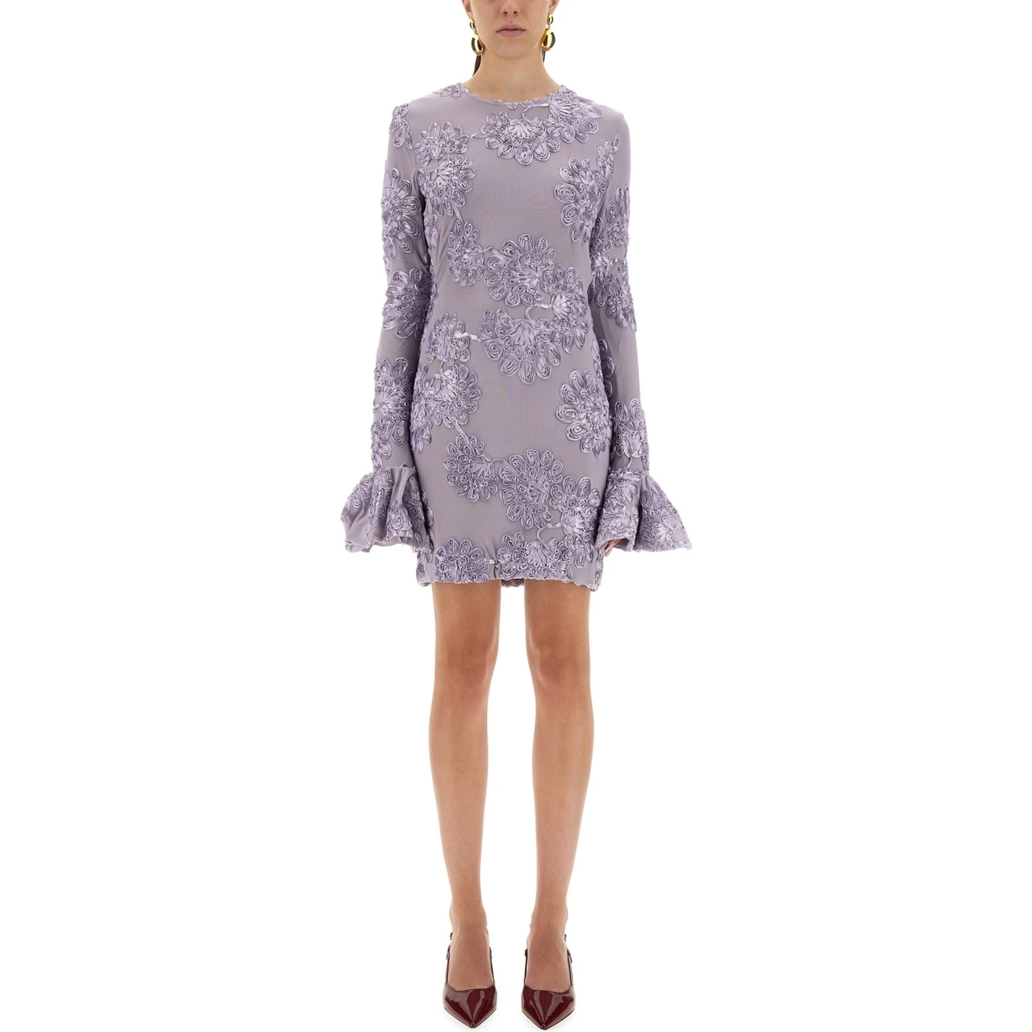 3D MESH MINI DRESS
