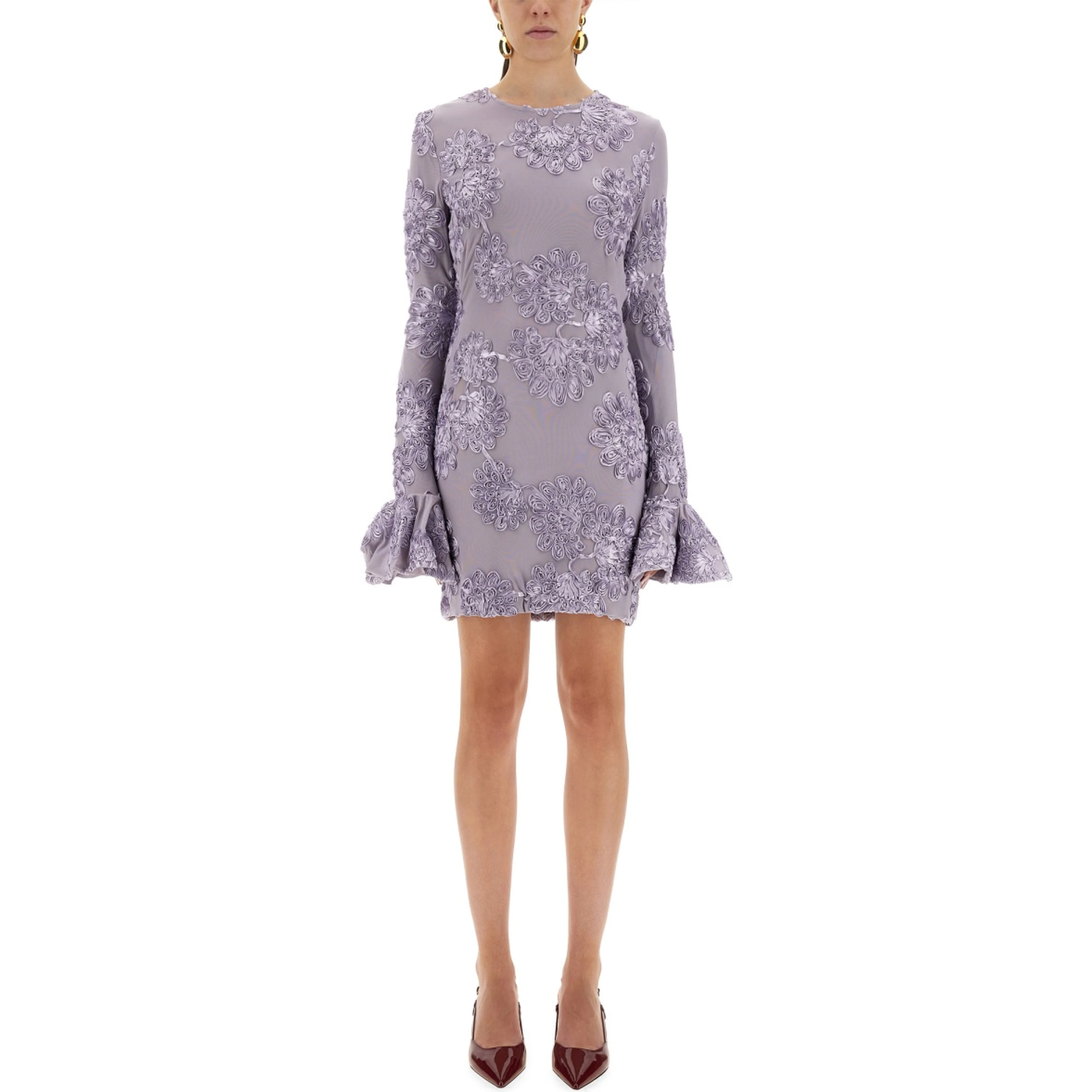 3D MESH MINI DRESS