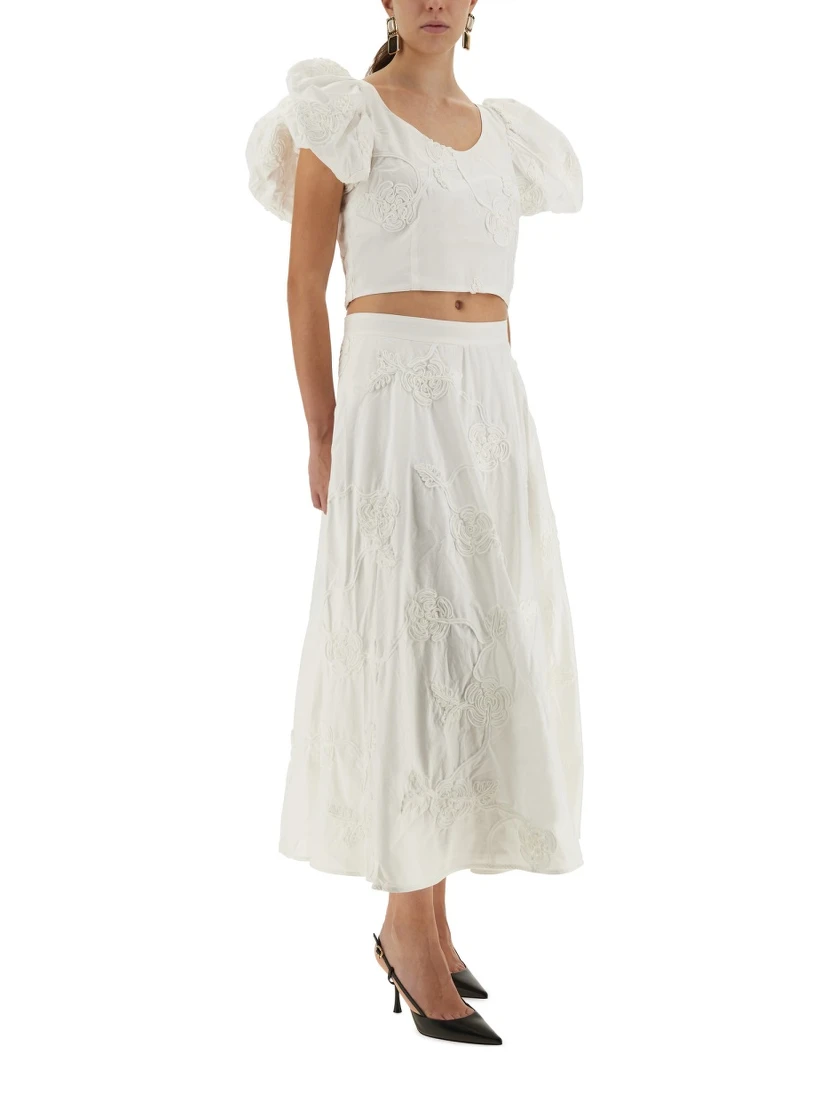 COTTON TOP WITH PUFF SLEEVES