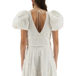 COTTON TOP WITH PUFF SLEEVES