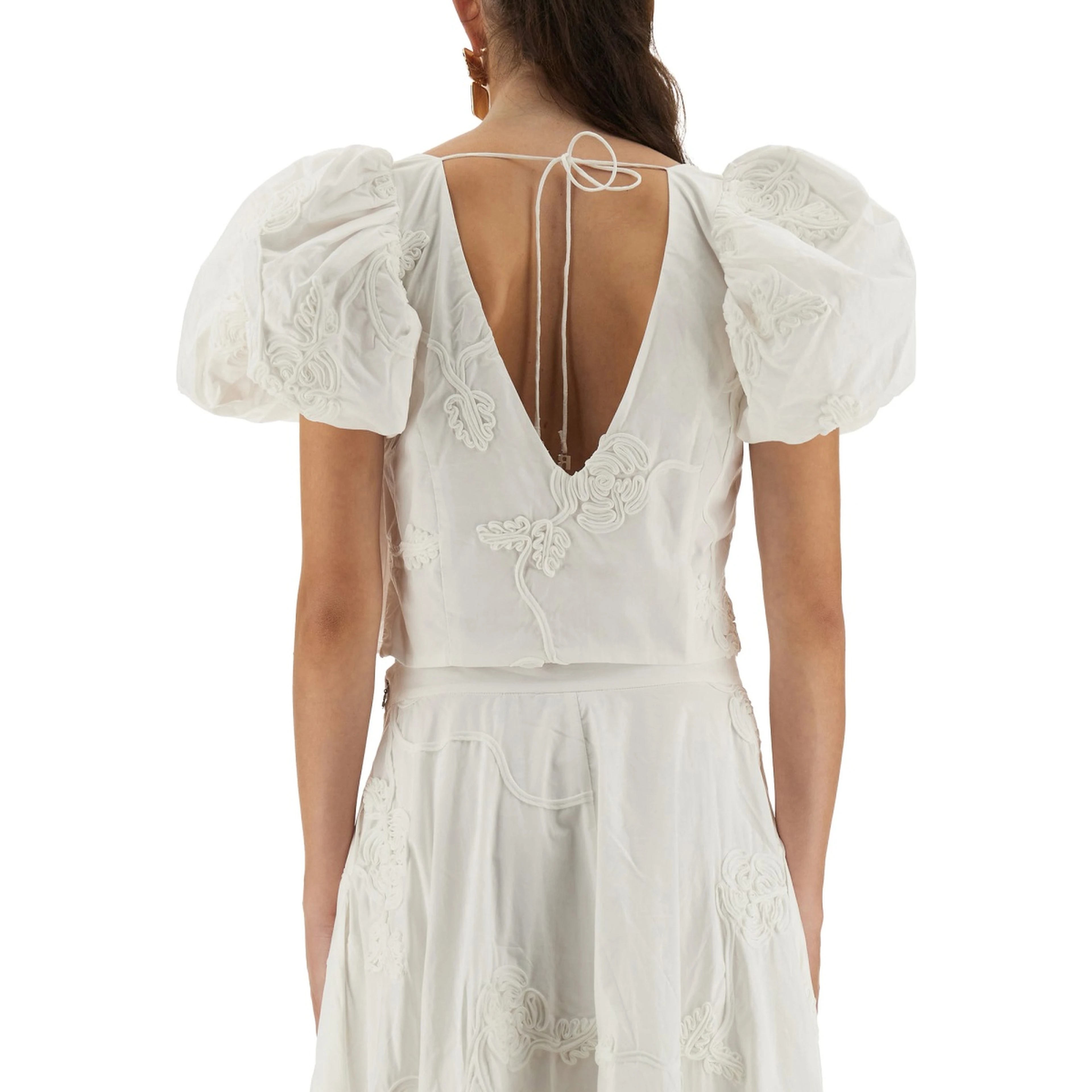 COTTON TOP WITH PUFF SLEEVES