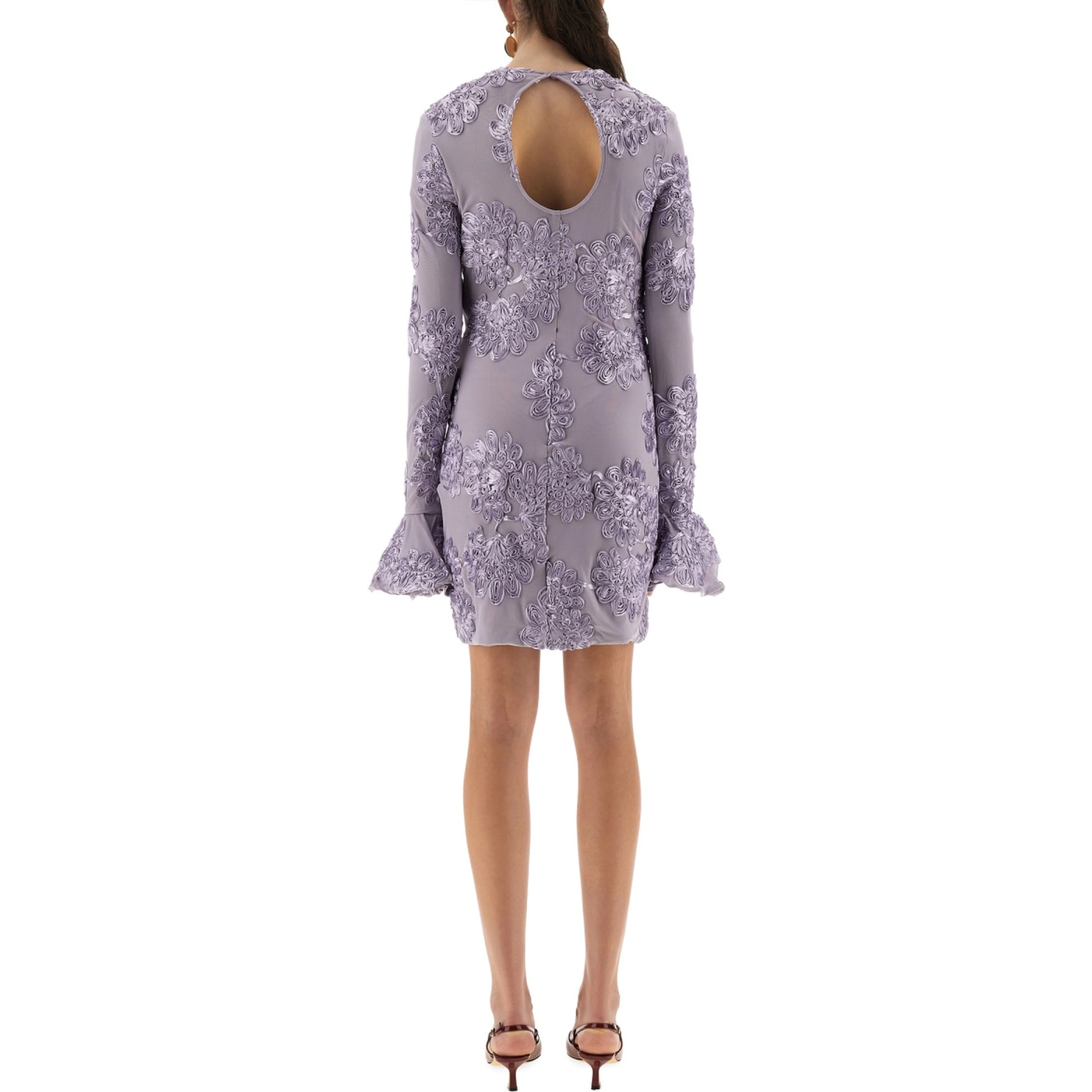 3D MESH MINI DRESS