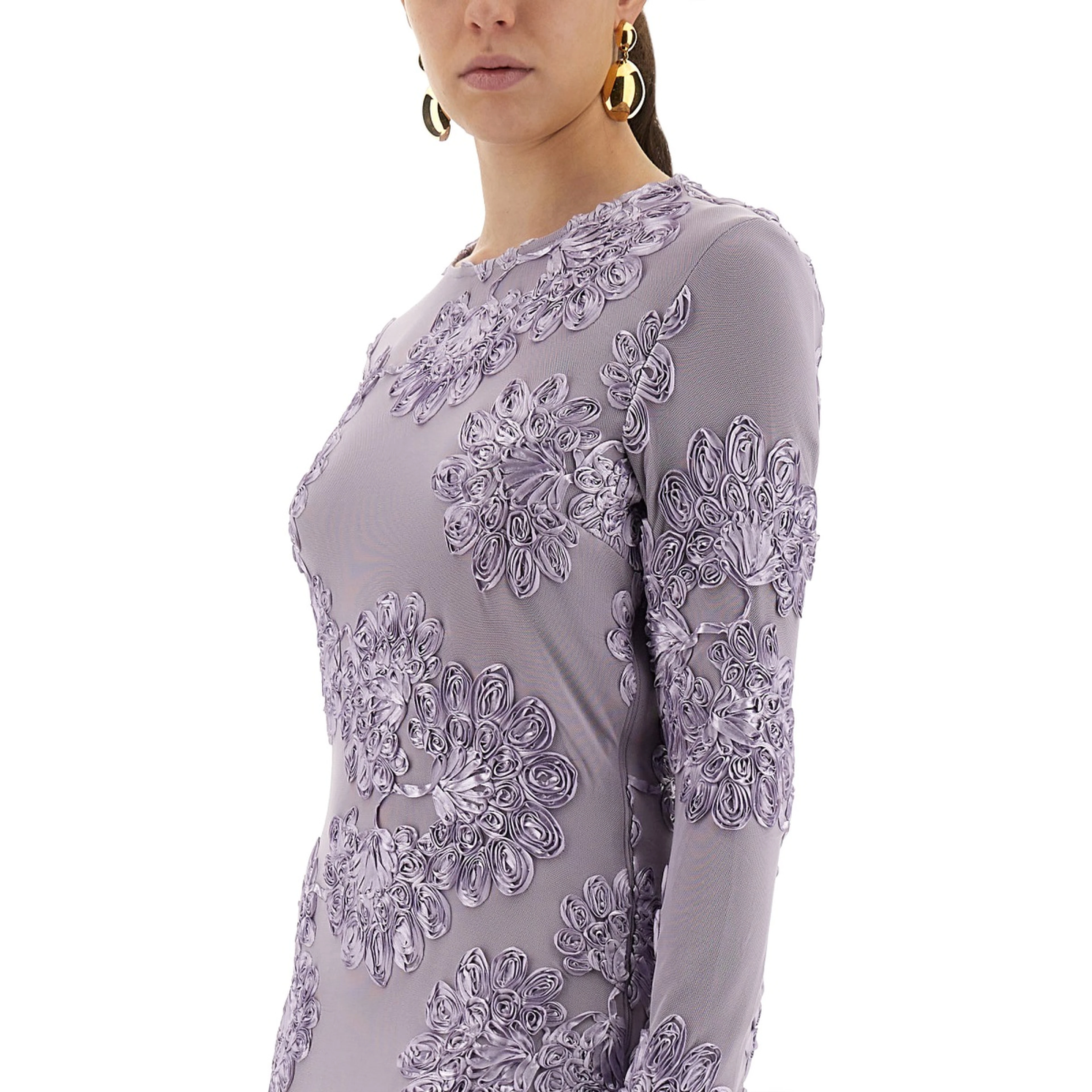 3D MESH MINI DRESS