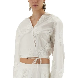 WRAP-AROUND SHIRT TOP