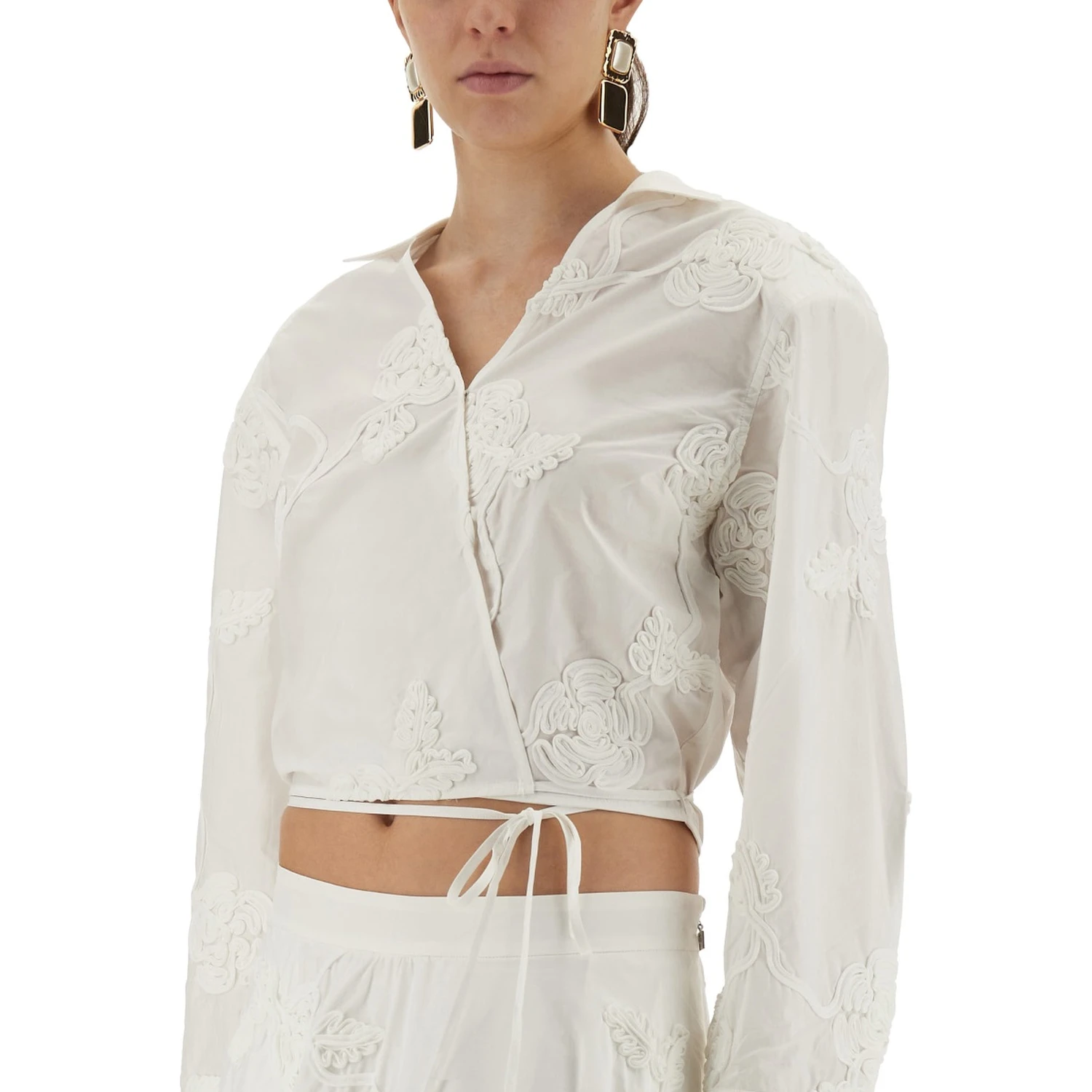 WRAP-AROUND SHIRT TOP