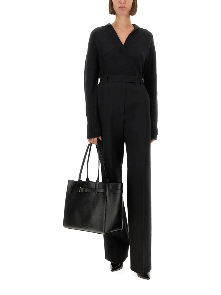 SHARP WOOL PANTS WITH PLEATS alternative