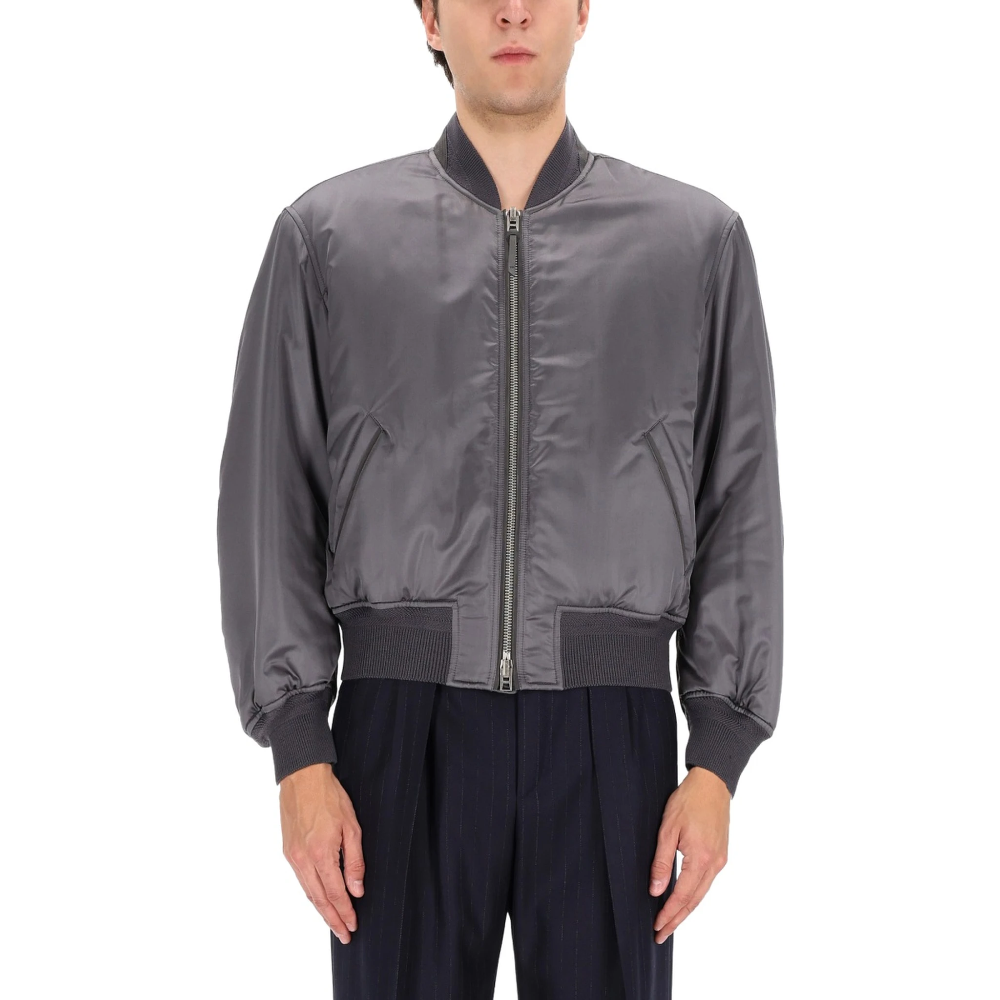 SILK BOMBER JACKET