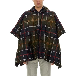 PONCHO WITH TARTAN PATTERN