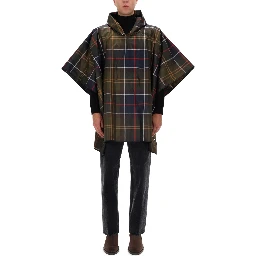 PONCHO WITH TARTAN PATTERN