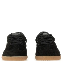 LEATHER SNEAKER WITH LOGO
