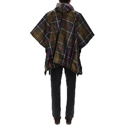 PONCHO WITH TARTAN PATTERN