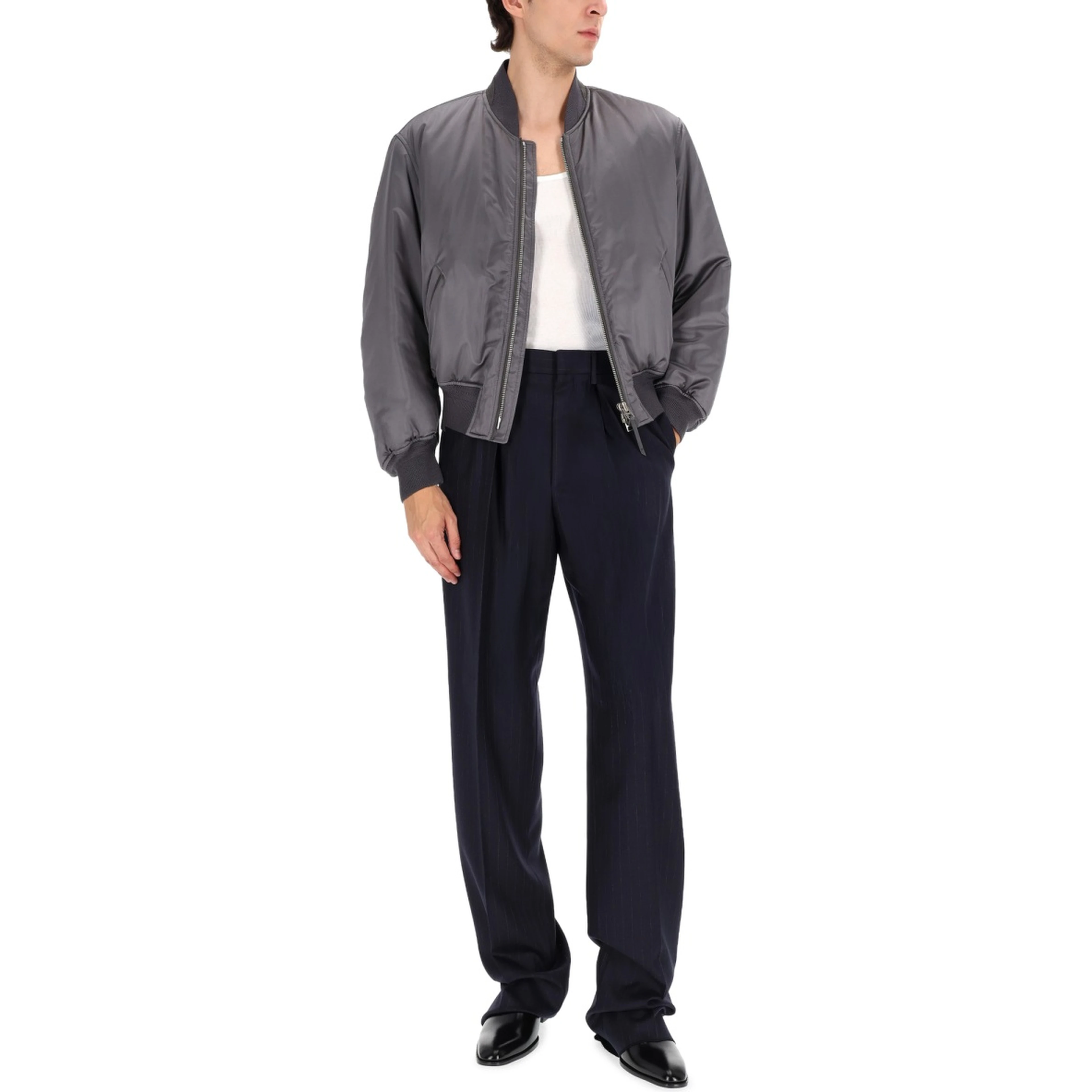 SILK BOMBER JACKET