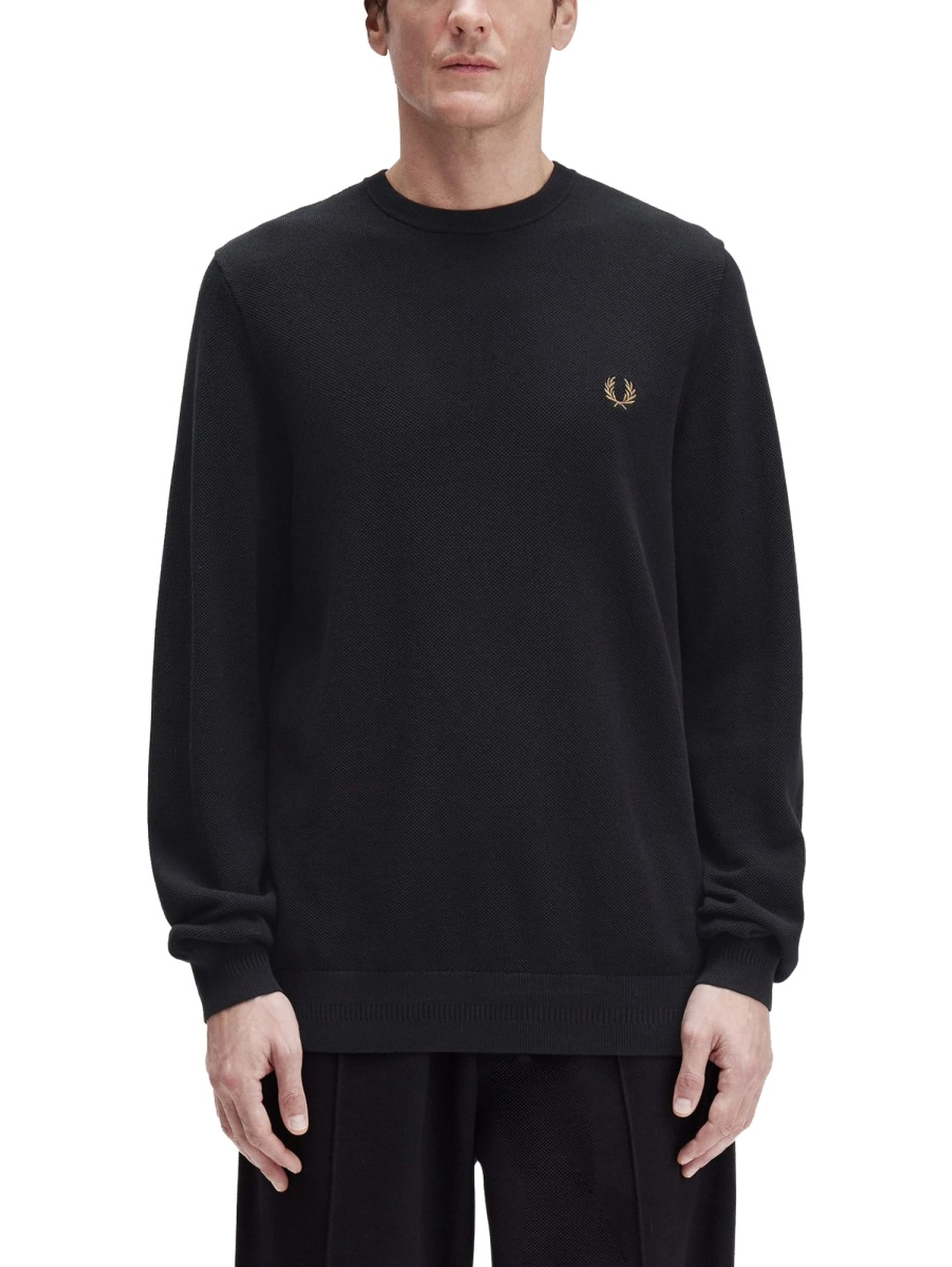 PIQUE SWEATER WITH LOGO