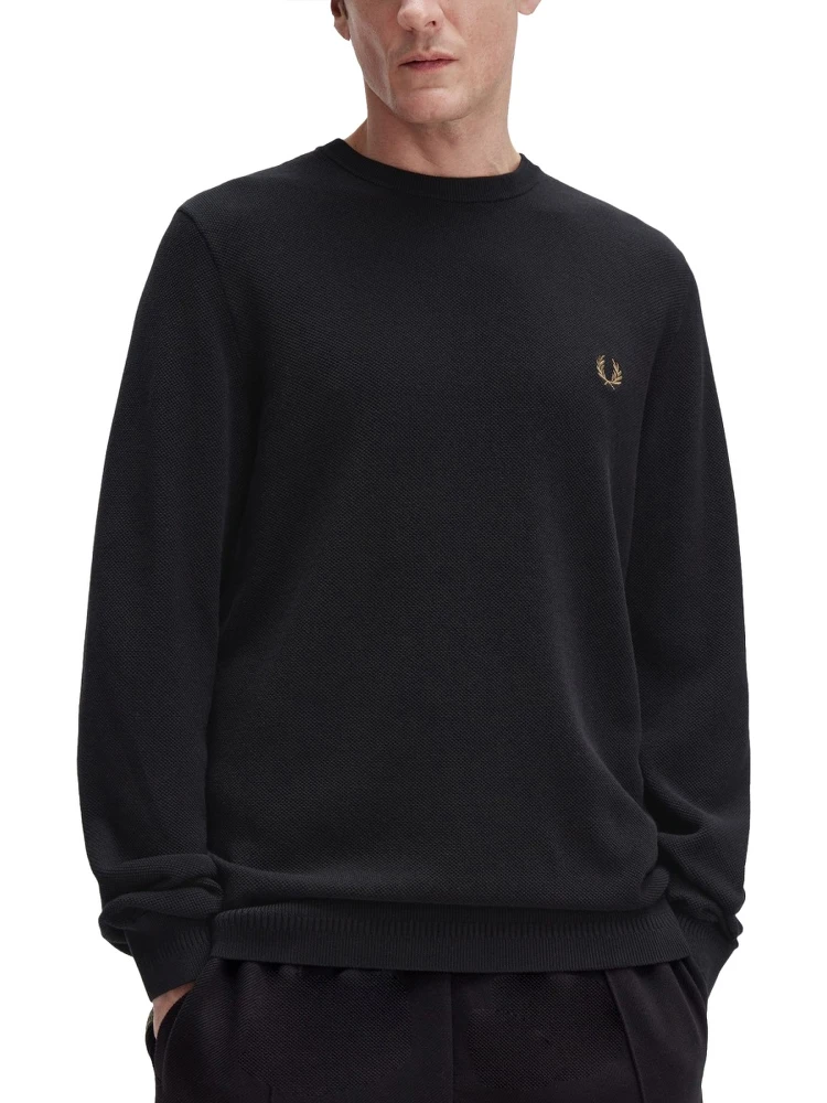 PIQUE SWEATER WITH LOGO alternative
