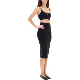 MIDI SKIRT WITH LOGO