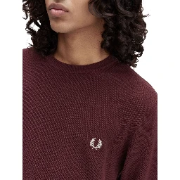 PIQUE SWEATER WITH LOGO