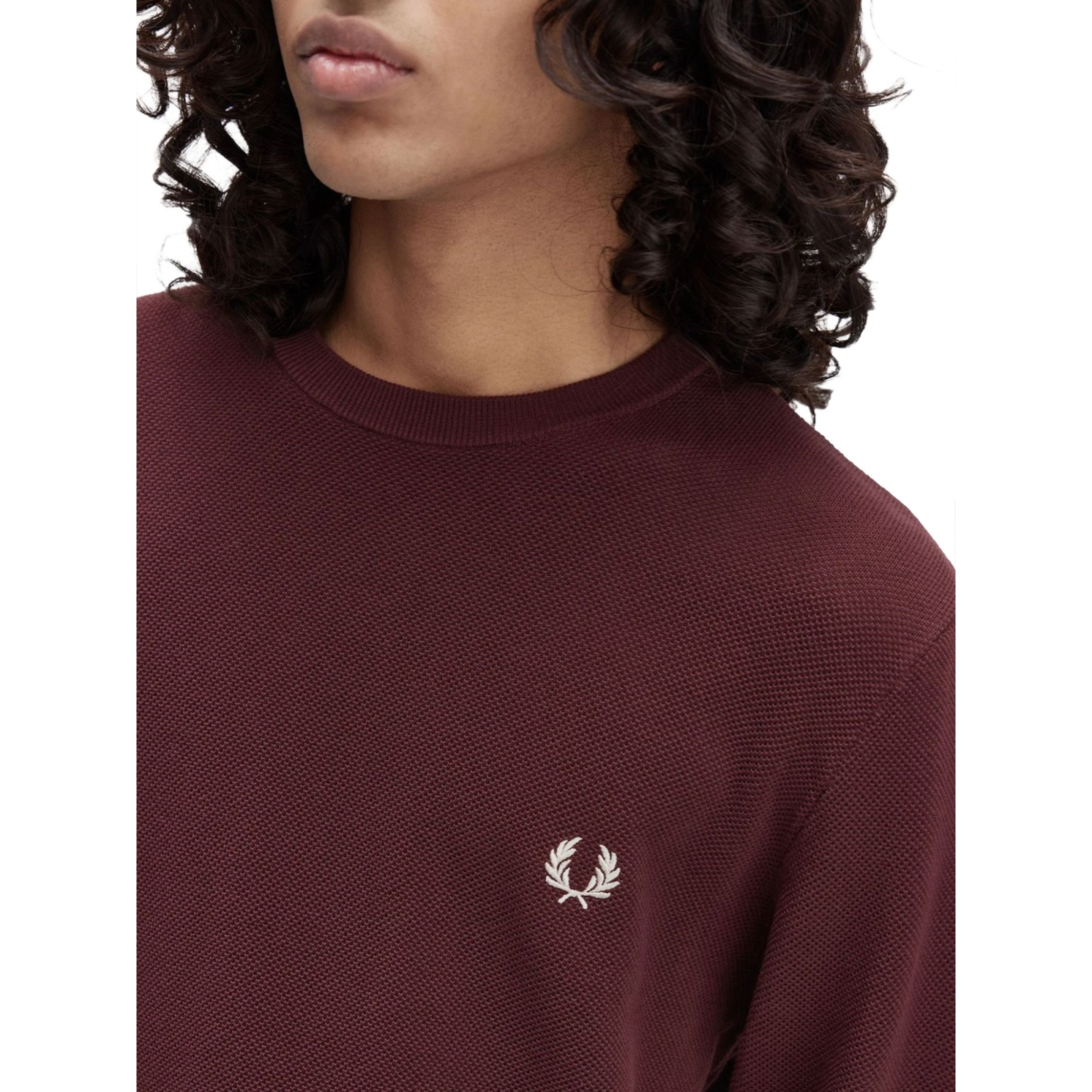 PIQUE SWEATER WITH LOGO