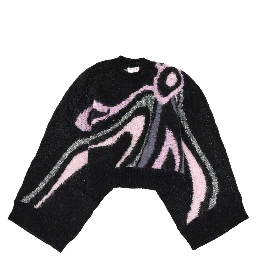 "MARBLE INLAY" PRINT SWEATER