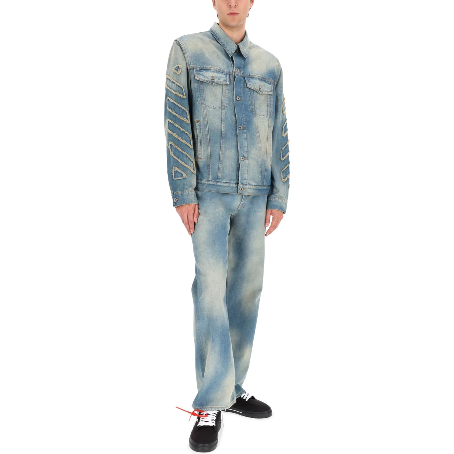 "DIAG RAW PATCH" JEANS