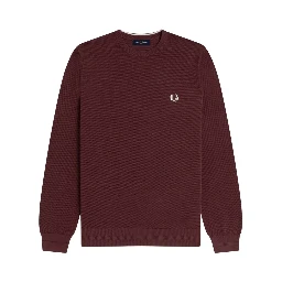 PIQUE SWEATER WITH LOGO