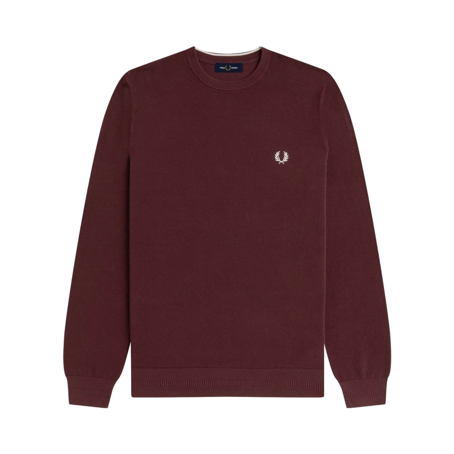 PIQUE SWEATER WITH LOGO