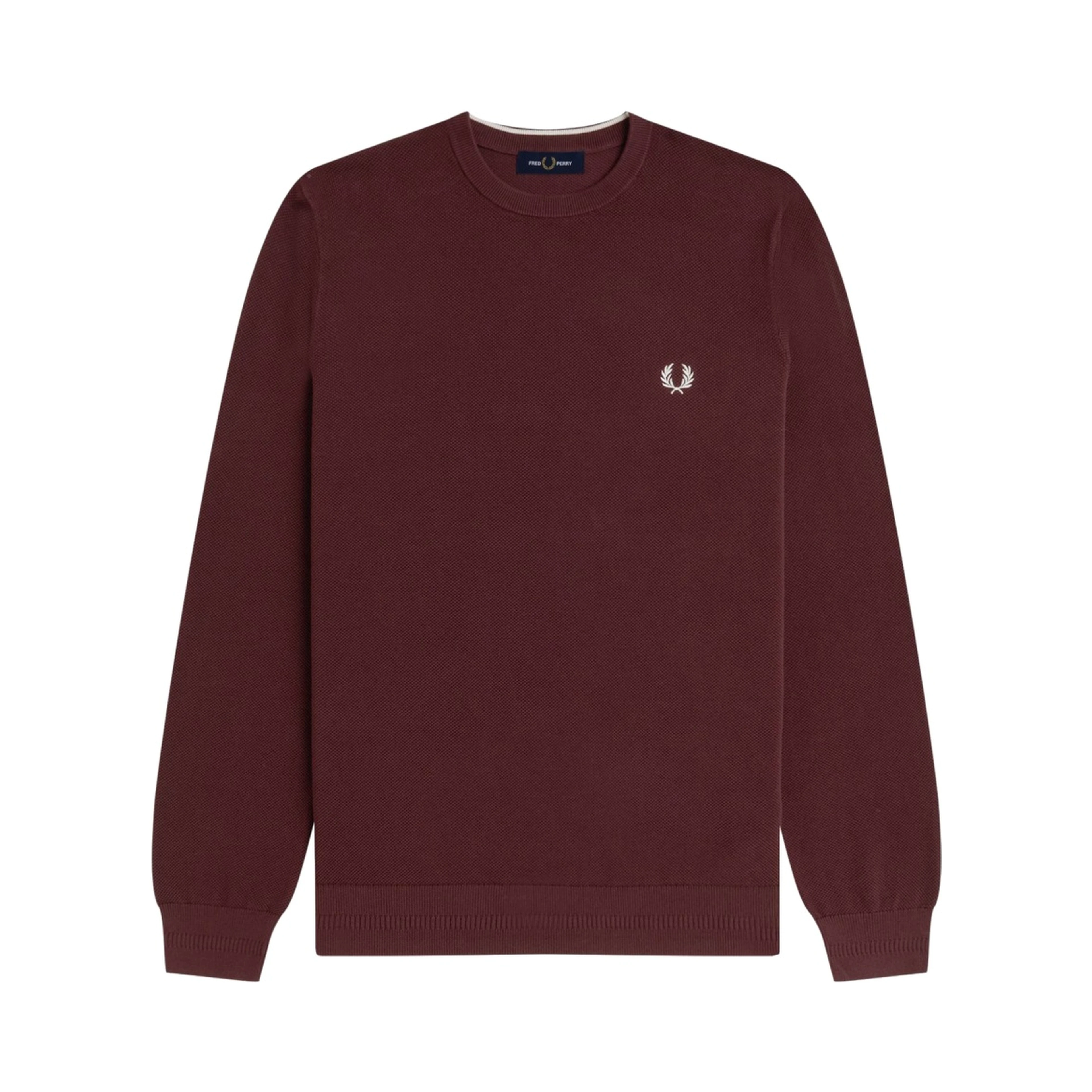 PIQUE SWEATER WITH LOGO