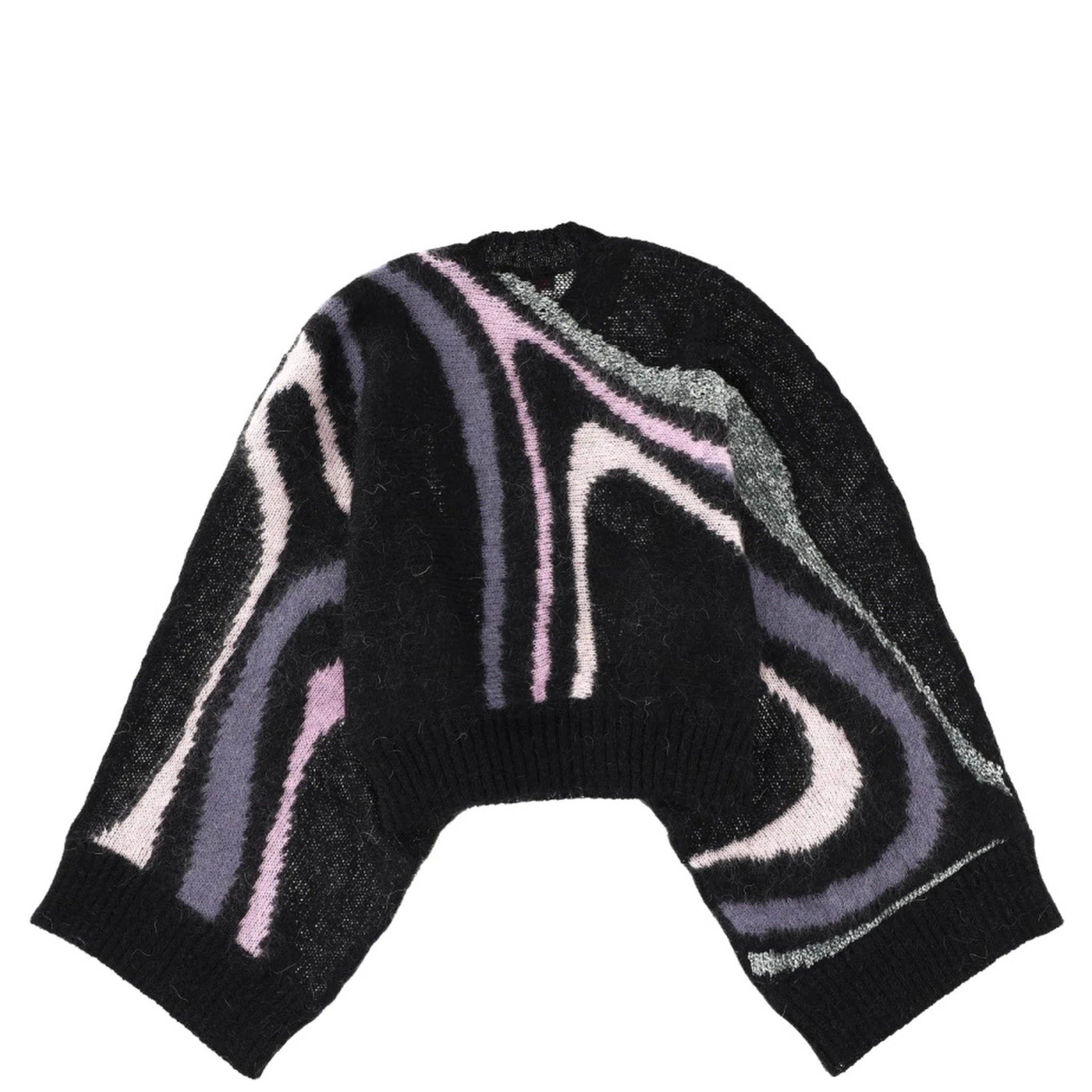 "MARBLE INLAY" PRINT SWEATER